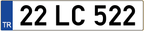 Trailer License Plate